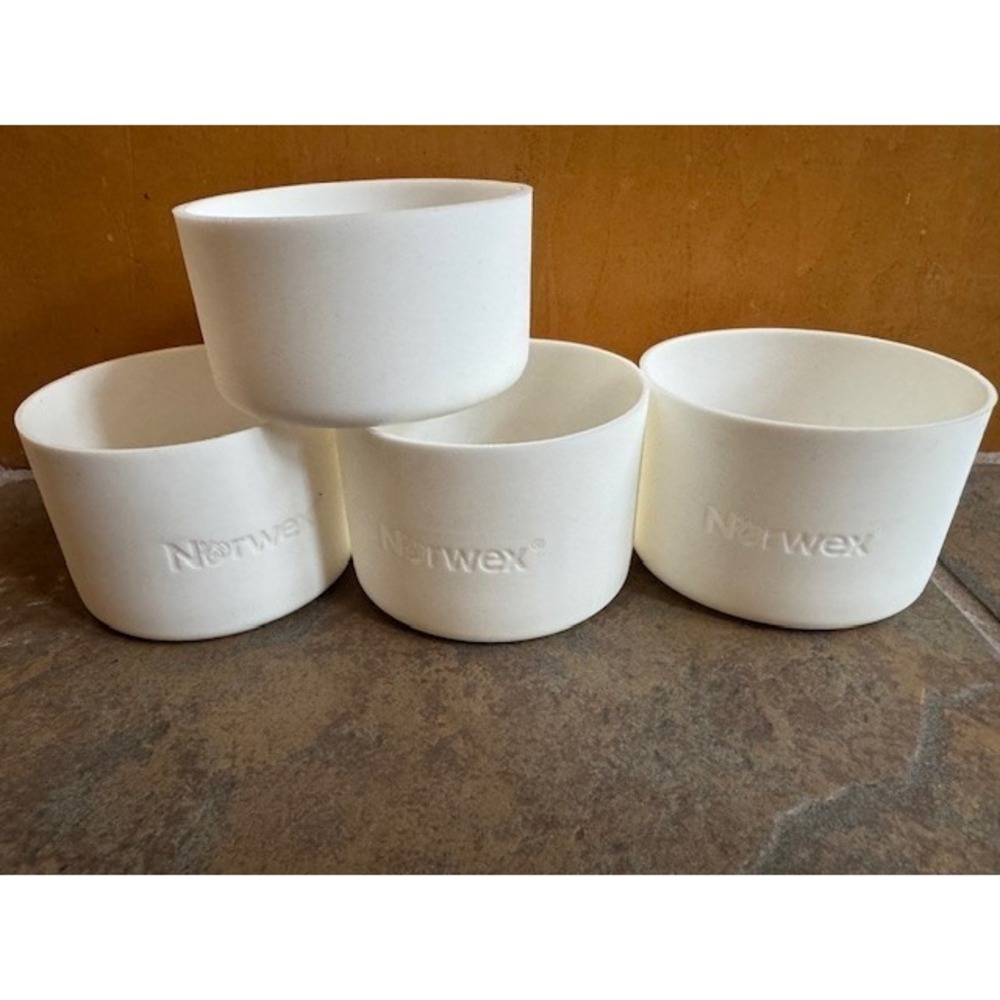 Norwex Silicone Sleeves Bumpers Replacement Forever Bottles‎ White